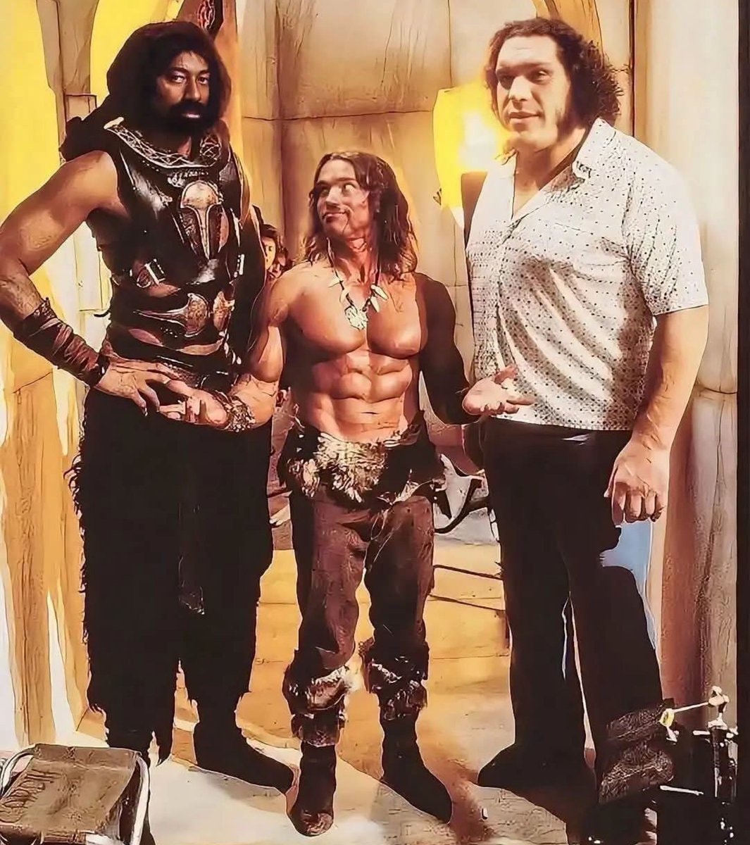 Conan the Destroyer cast size difference