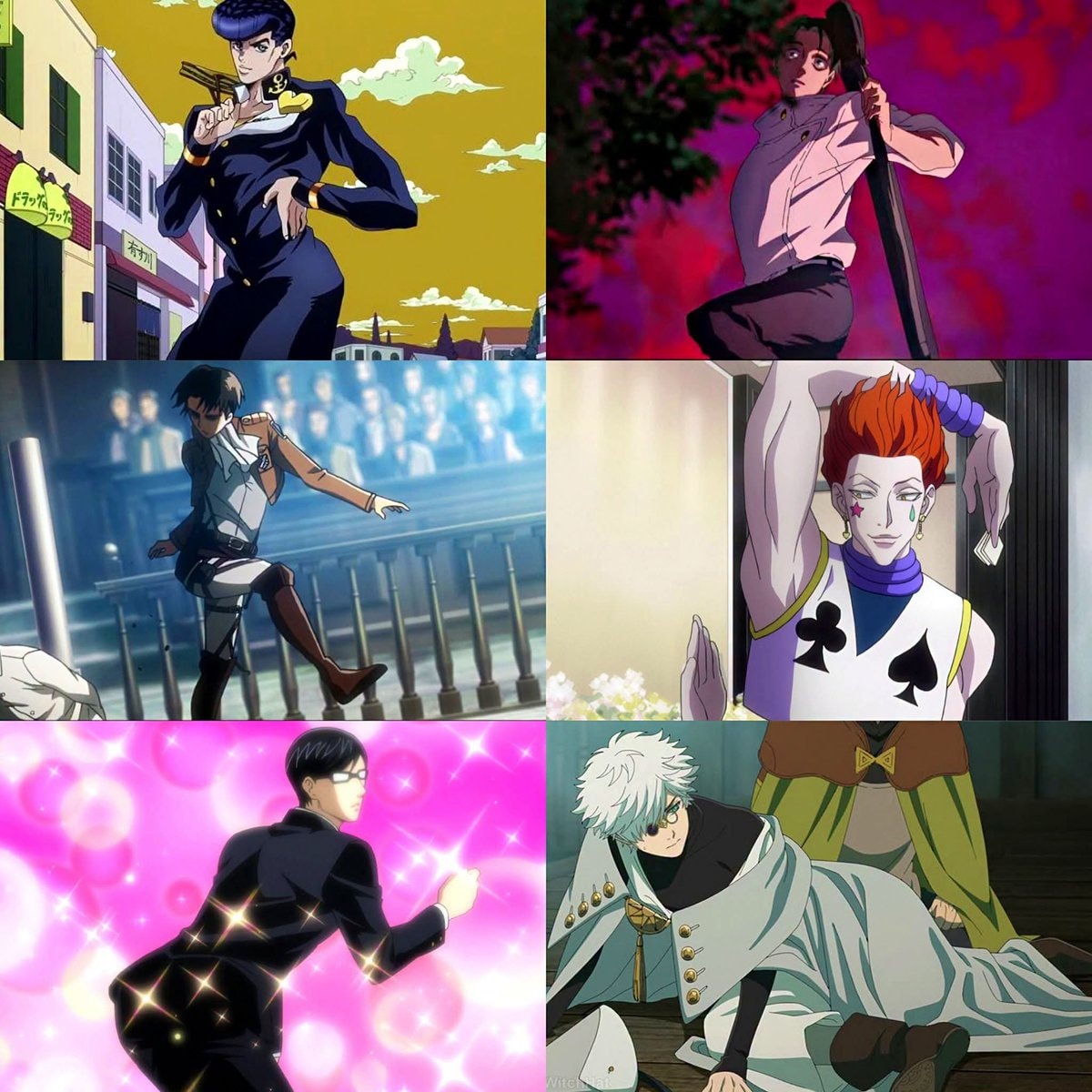 anime character poses