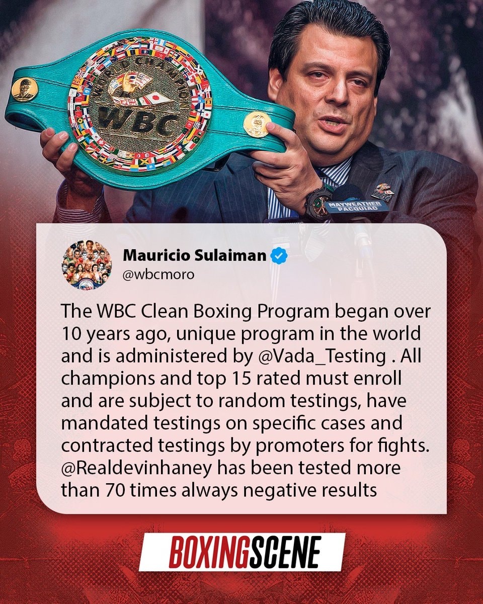 Mauricio Sulaiman Devin Haney drug testing response