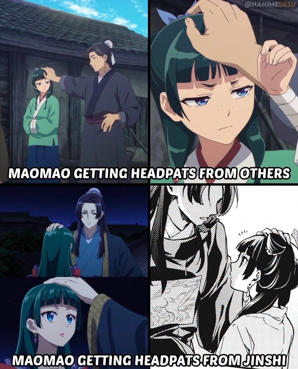 Anime four-panel meme