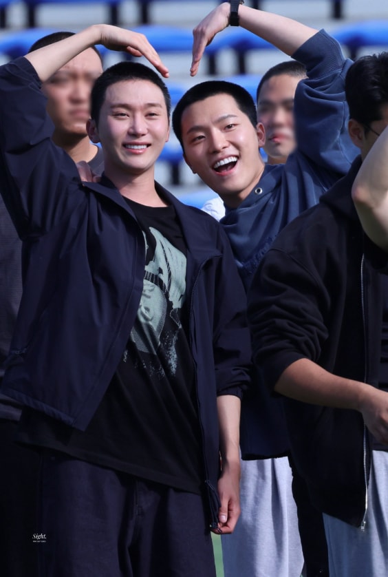 Seungkwan and Dino military enlistment (photo 2 of 2)