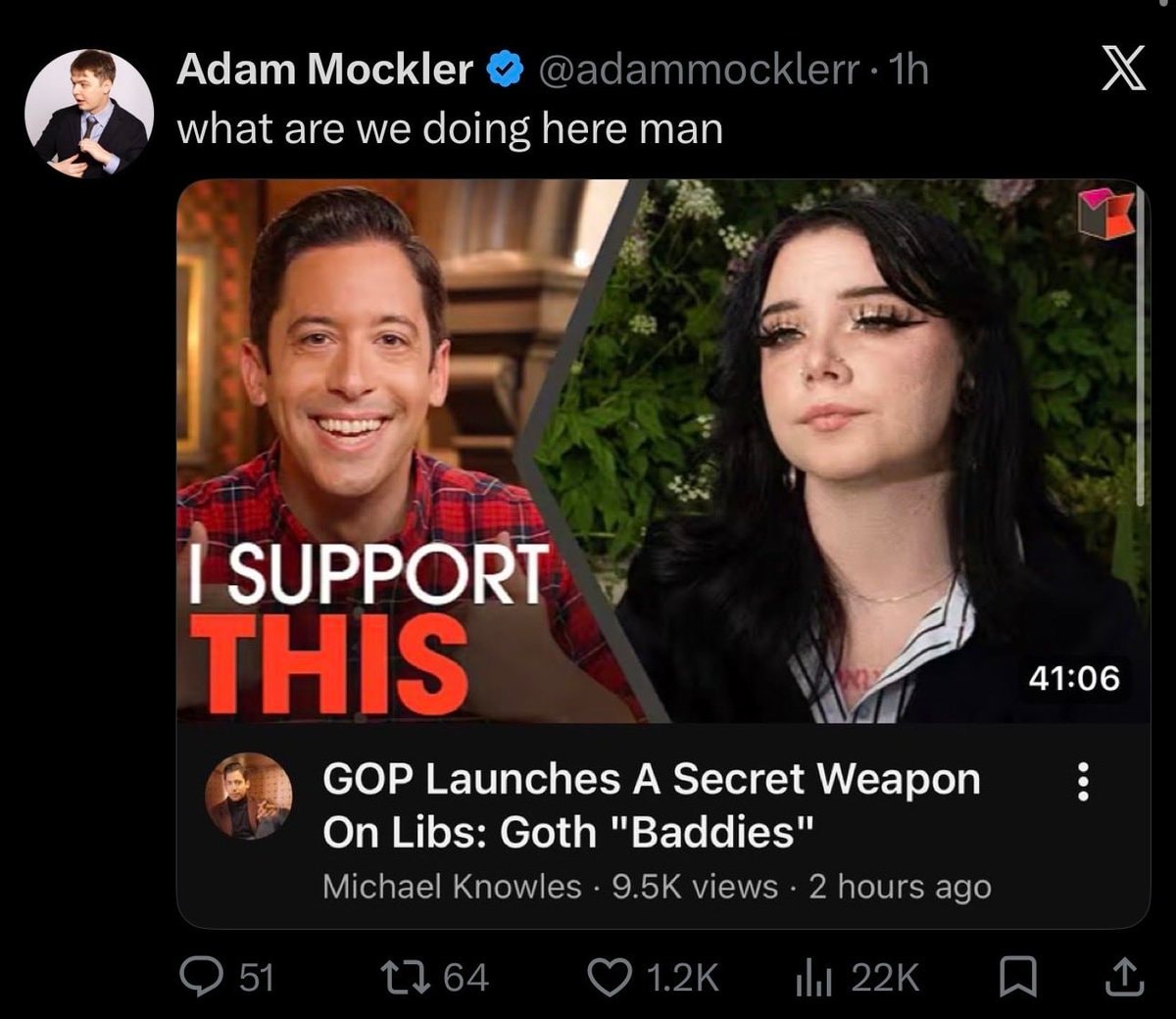 Adam Mockler Michael Knowles goth baddie Kelley Dennison