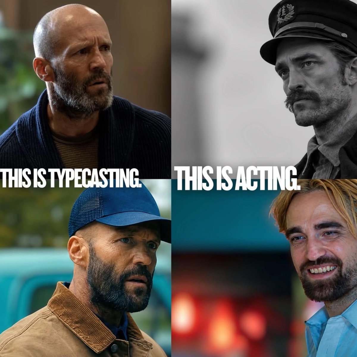 Hollywood typecasting and scripts