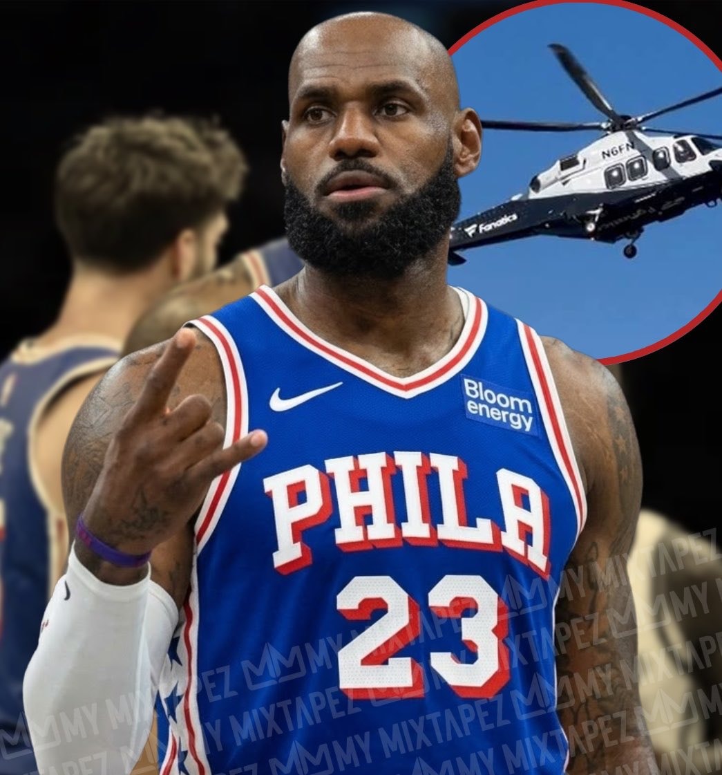 LeBron James Fanatics helicopter