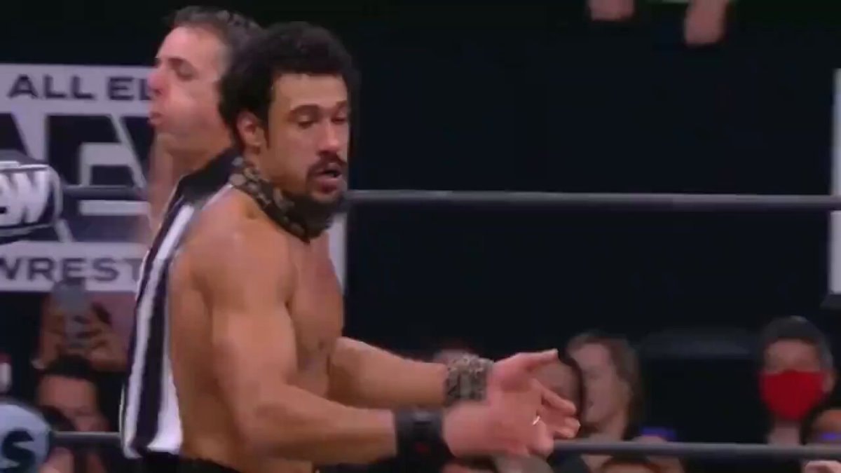 wrestler and referee in the ring wrestler and referee in the ring