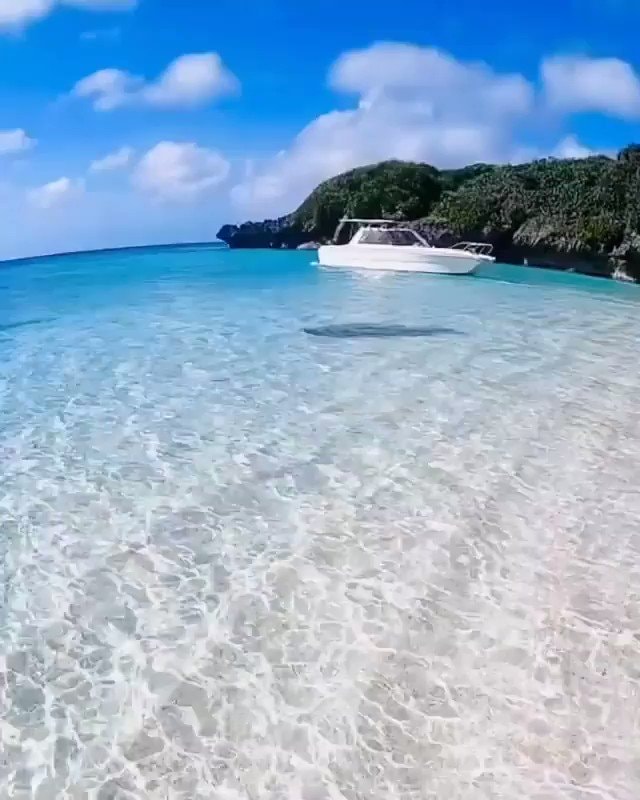 Crystal waters tropical island