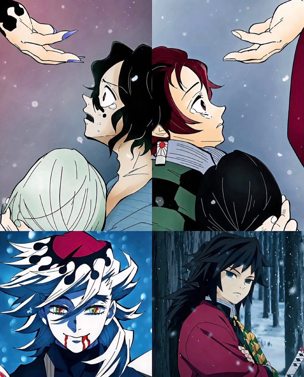 four-panel anime illustration