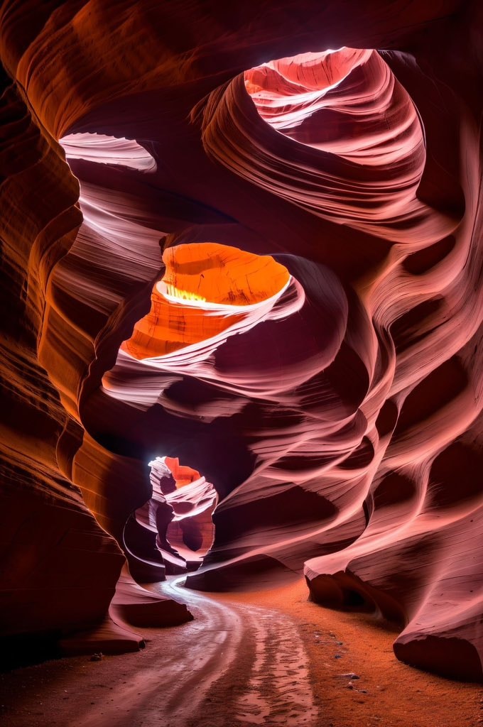 slot canyon view
