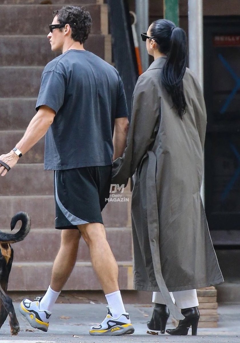 Dua Lipa and Callum Turner dog walk