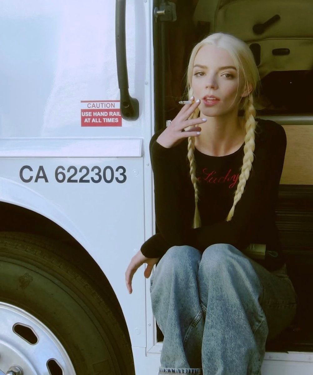 Anya Taylor-Joy LUCKY set