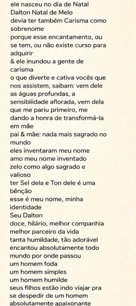 Selton Mello farewell text (photo 3 of 4)