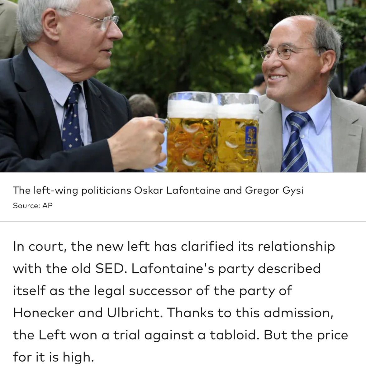 Oskar Lafontaine Gregor Gysi Die Linke