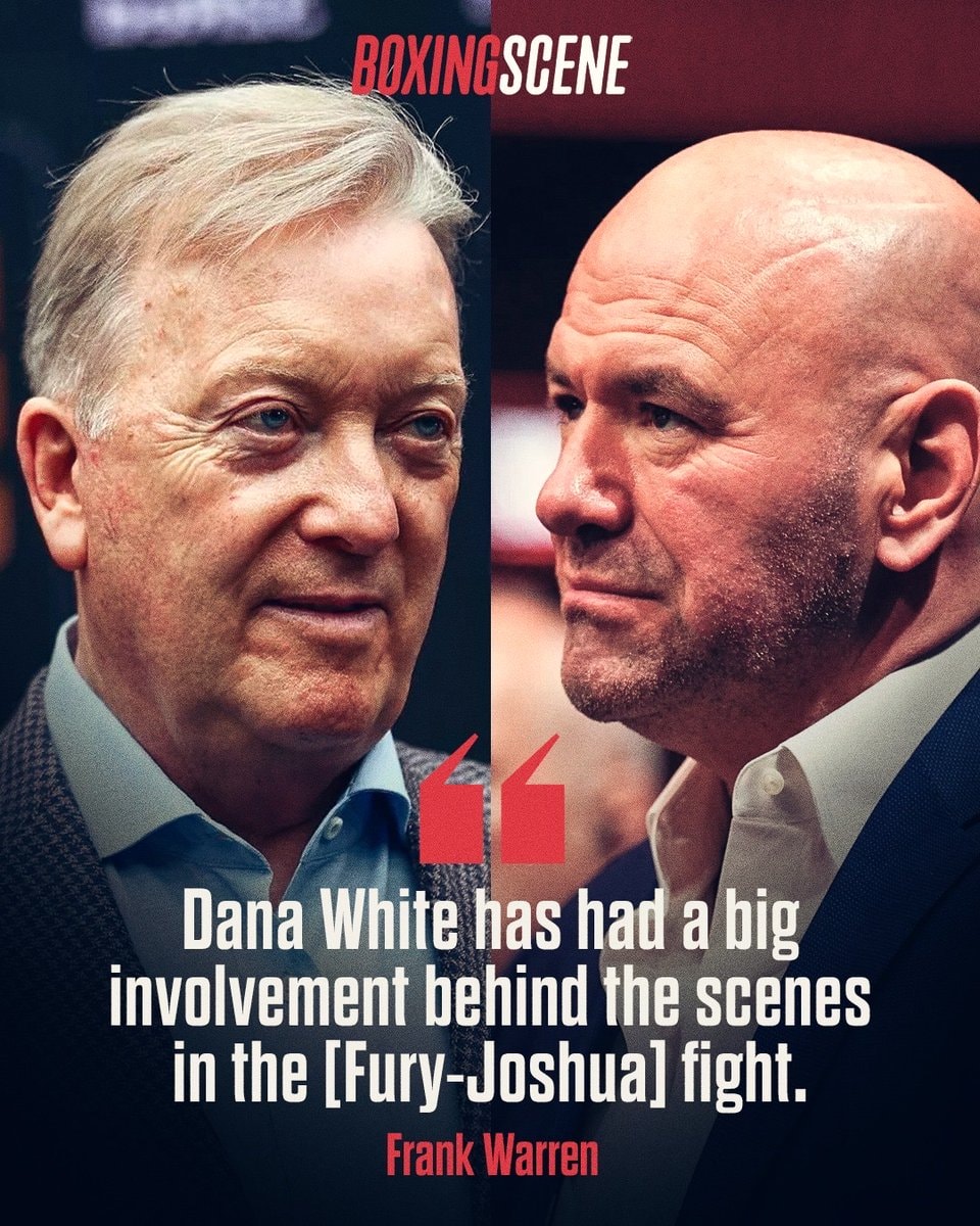 Frank Warren Dana White Tyson Fury Anthony Joshua