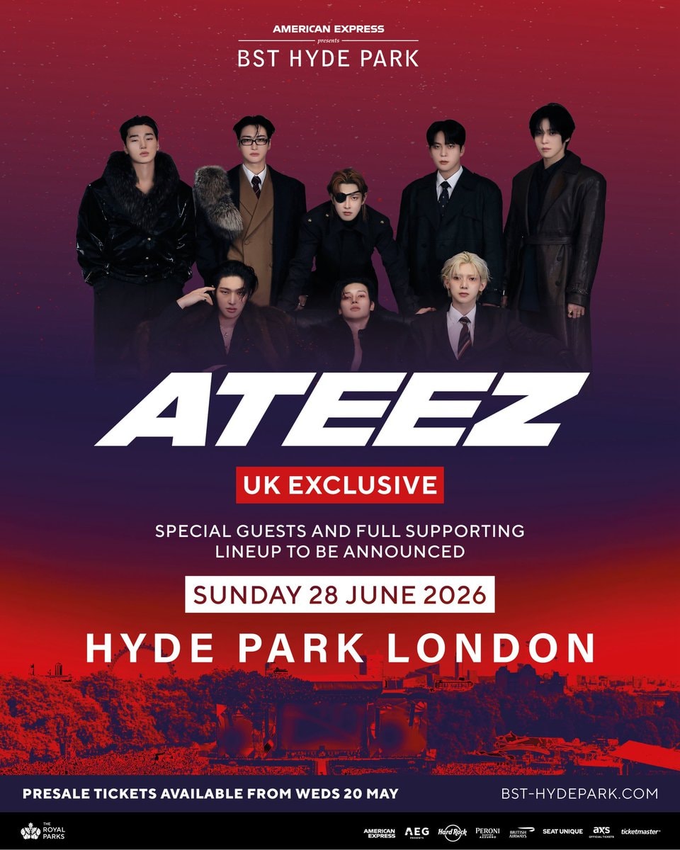 ATEEZ BST Hyde Park June 28