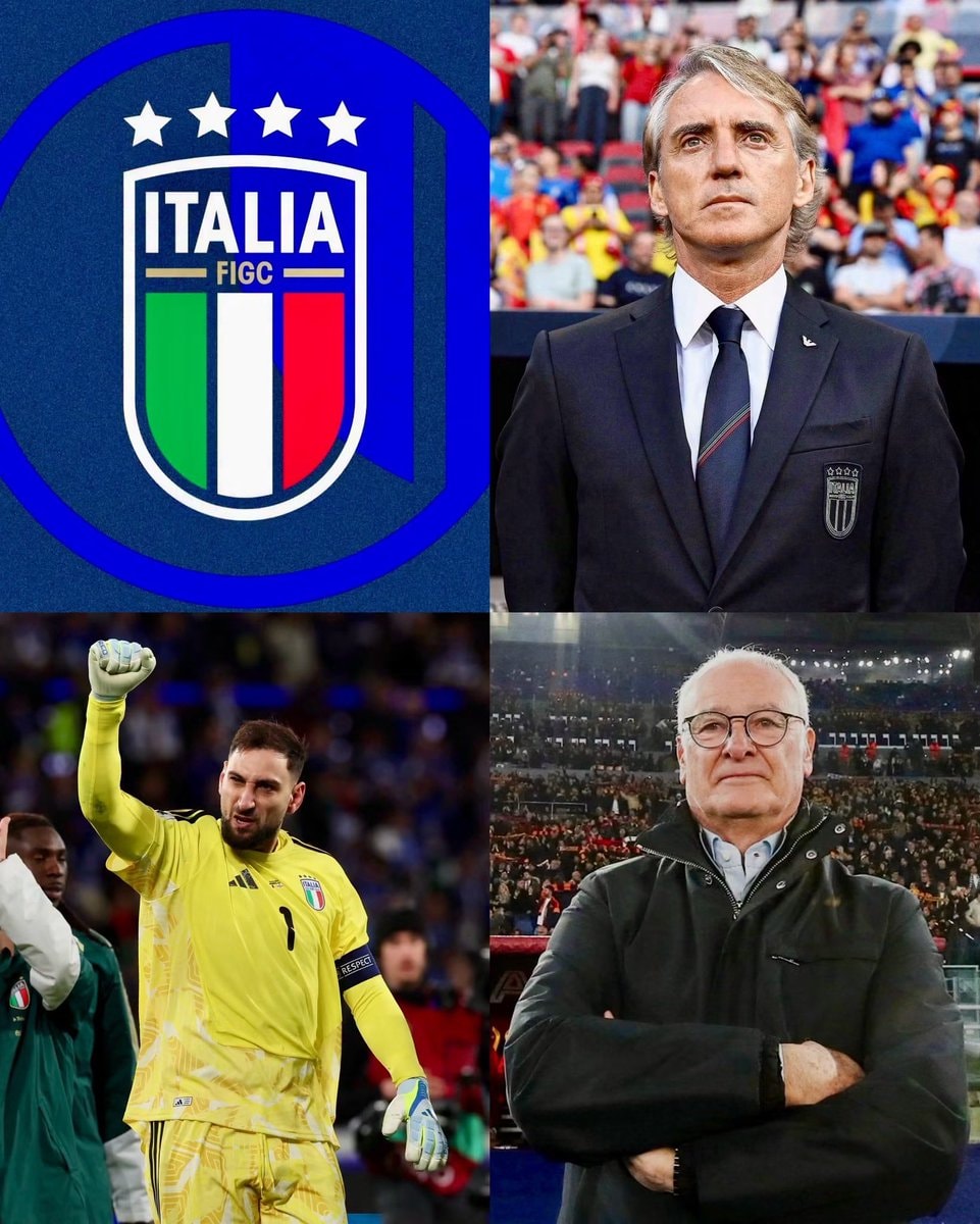 Roberto Mancini Claudio Ranieri Italy FIGC