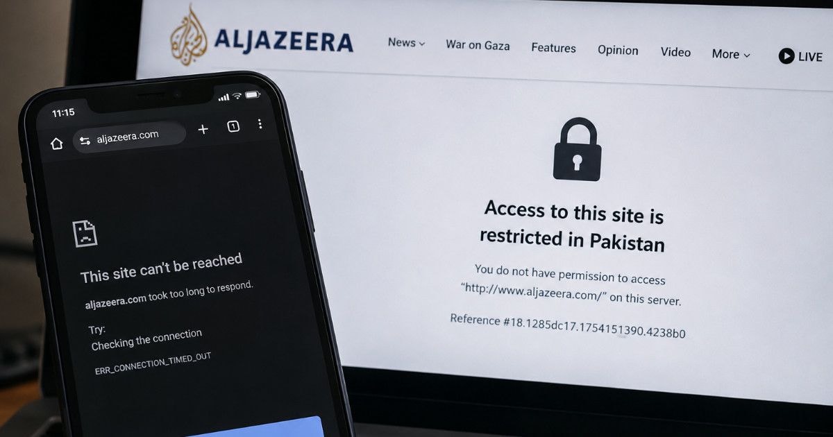 Al Jazeera blocked in Pakistan (photo 2 of 3)