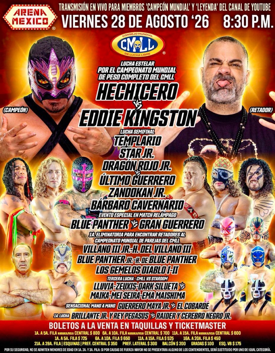 Eddie Kingston vs Hechicero CMLL World Heavyweight Championship