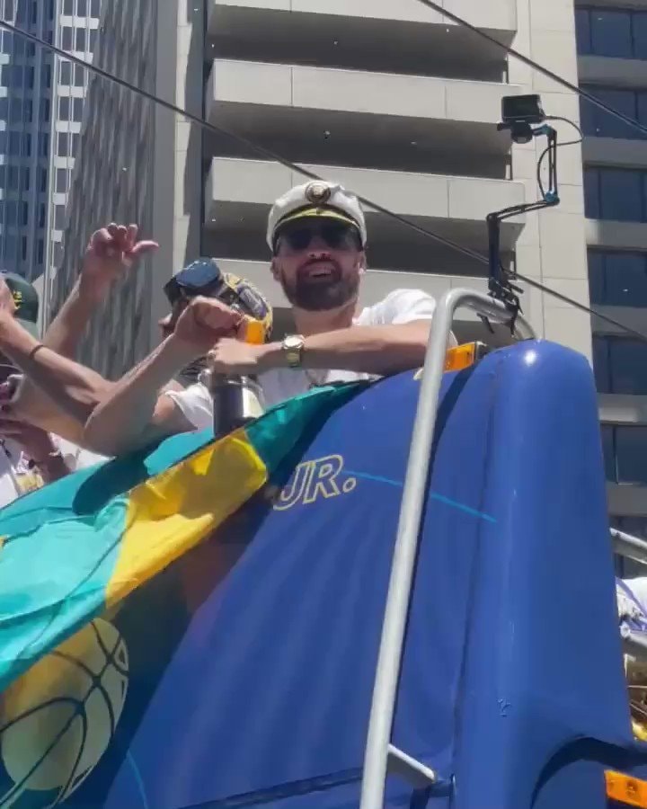 Klay Thompson Warriors championship parade