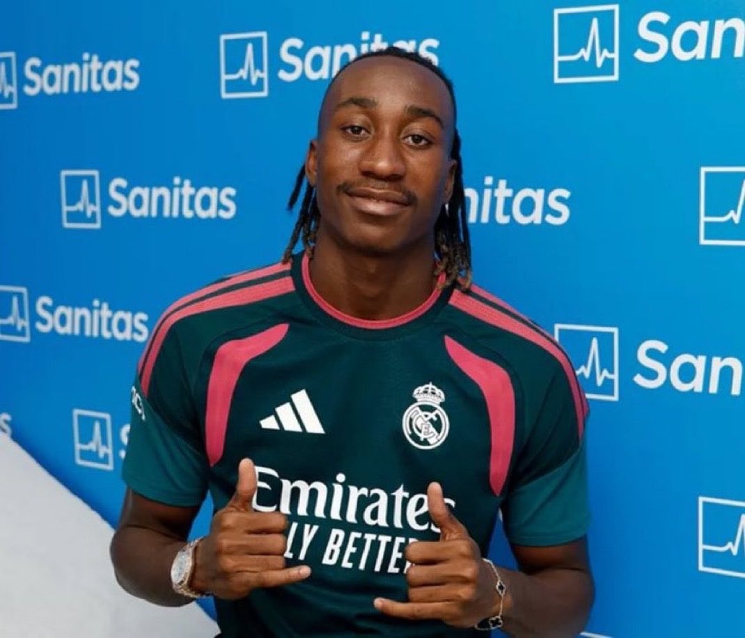 Yan Diomande Real Madrid first training
