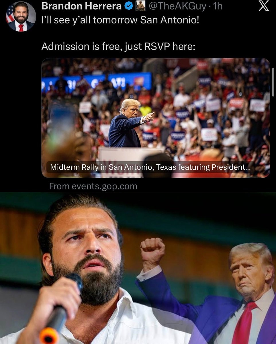 Brandon Herrera Trump rally San Antonio