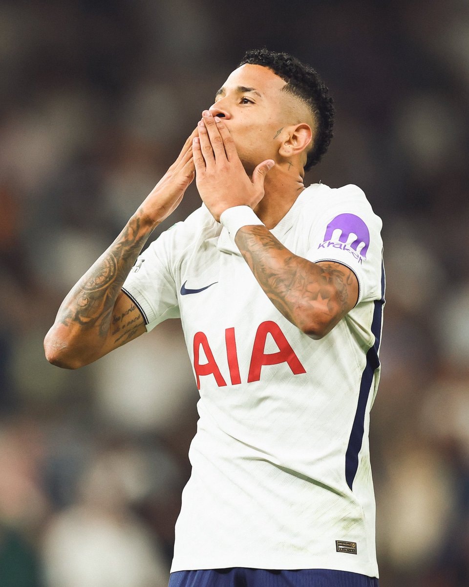 Savinho Tottenham debut goal assist