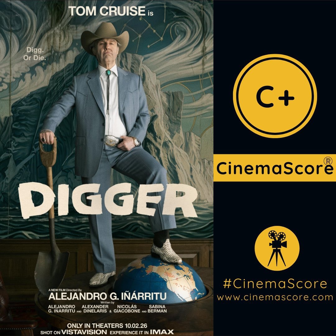 Tom Cruise DIGGER CinemaScore C+ Tom Cruise DIGGER CinemaScore C+