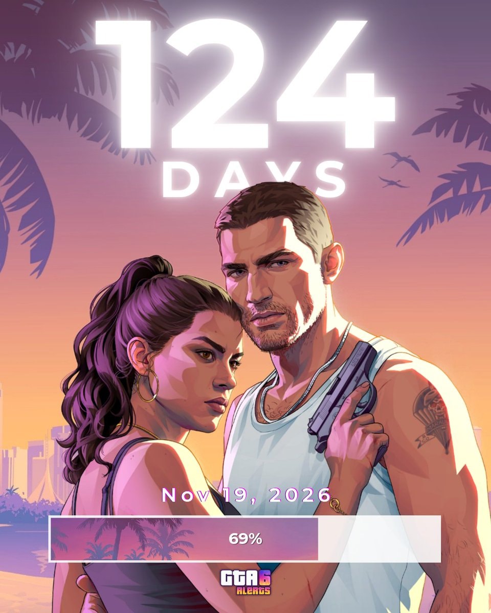 GTA 6 countdown 124 days GTA 6 countdown 124 days