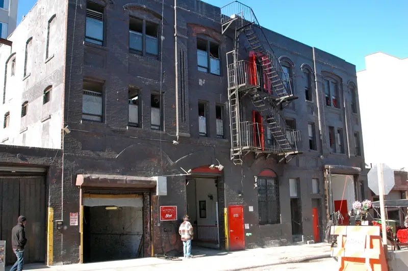 Horses in an apartment building