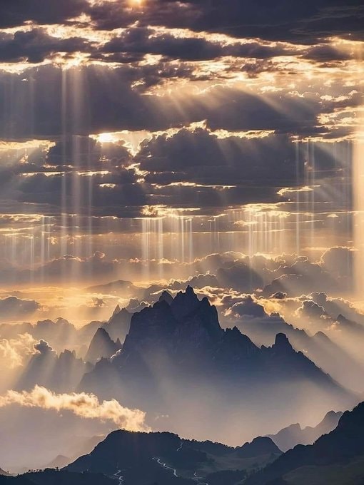 majestic mountain range