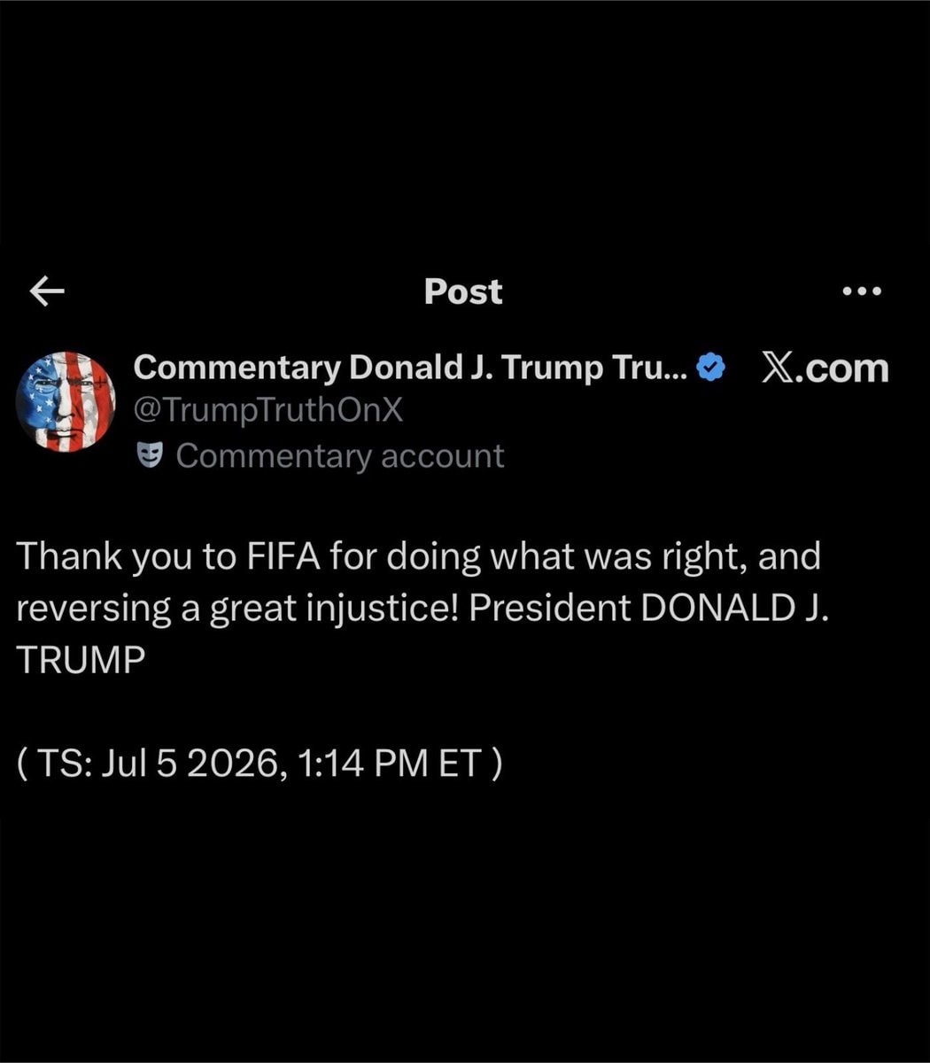Trump Messi FIFA Balogun suspension (photo 2 of 2)