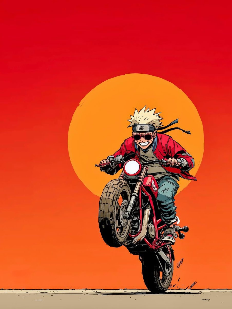 Dramatic Animated Motorcycle Scene (photo 4 of 4)