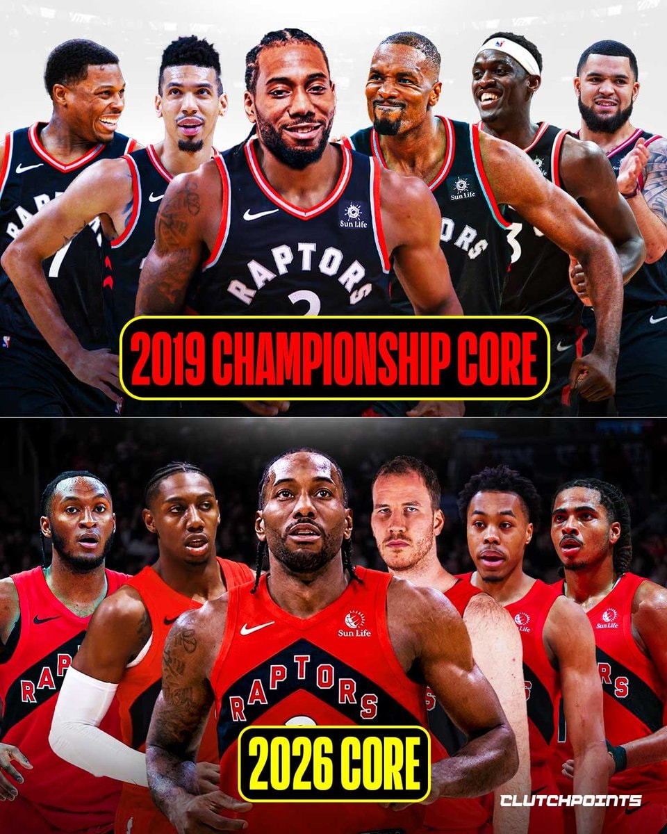 Raptors 2019 core vs 2026 core