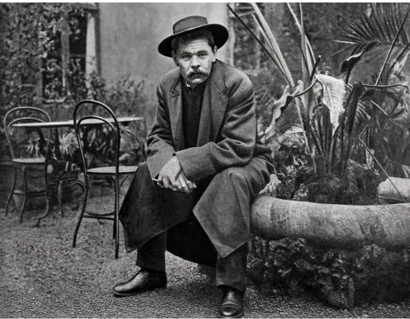 Maxim Gorky black and white portrait