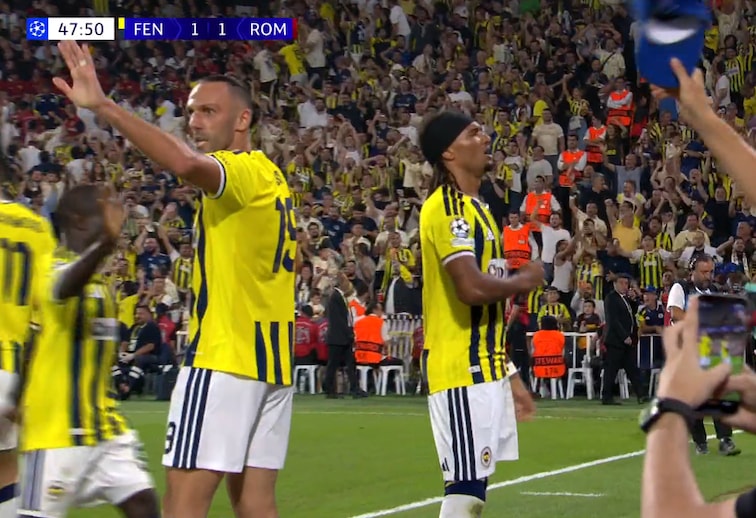 Archie Brown Fenerbahce goal vs AS Roma