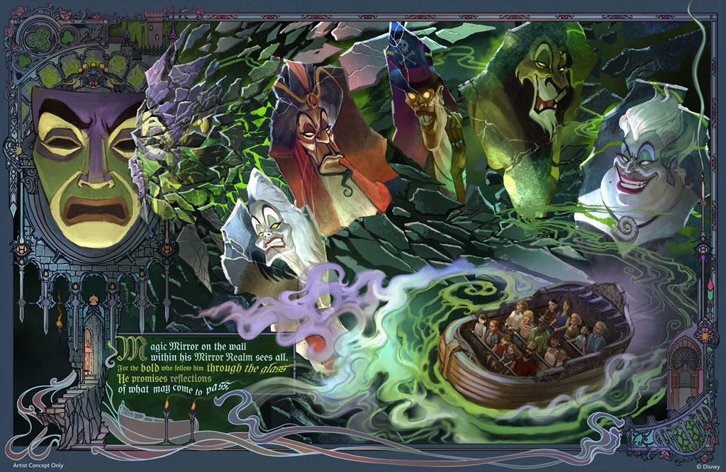 Magic Mirror dark ride Villains Land
