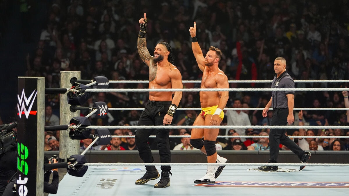 Roman Reigns LA Knight Money in the Bank