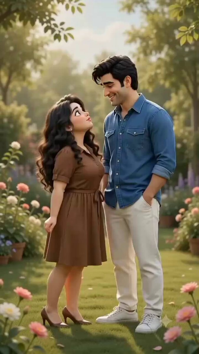 Romantic garden moment