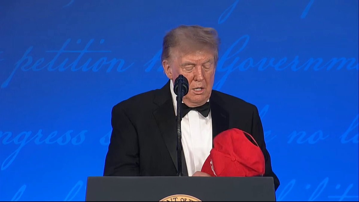 Trump TRUMP 2028 hat speech