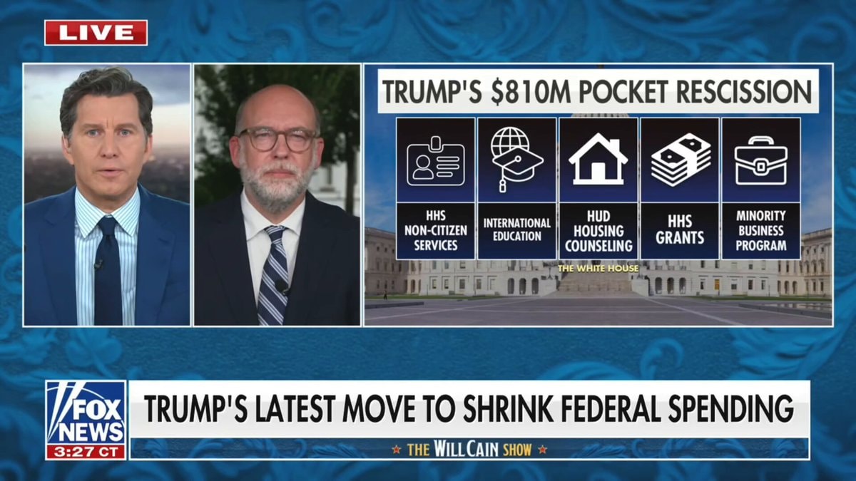 Russ Vought pocket rescission on Will Cain