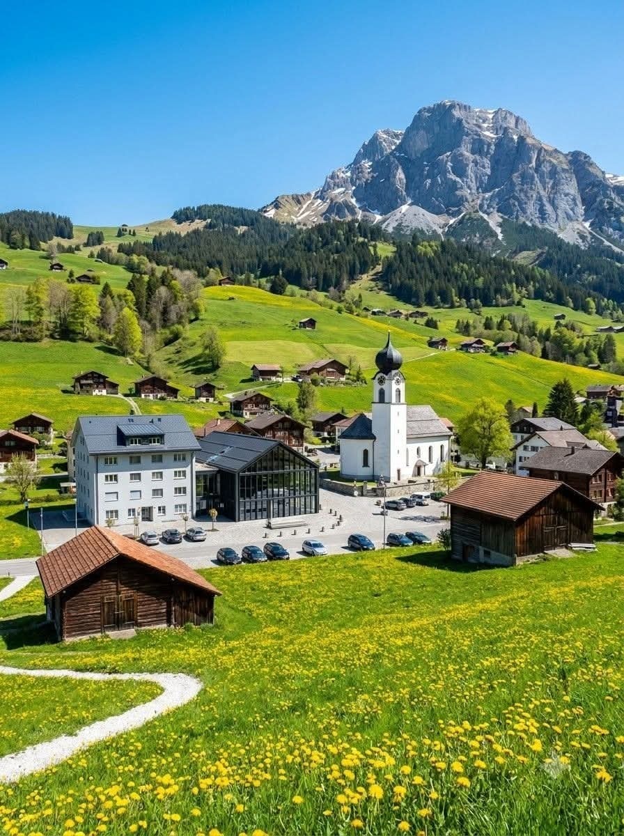 Appenzell Switzerland village landscape