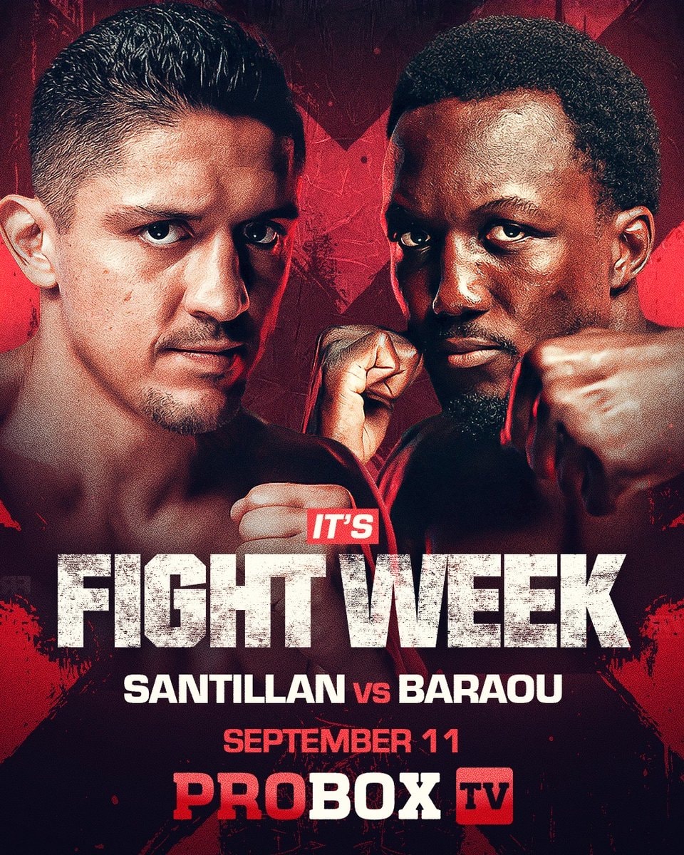 Santillan vs Baraou fight week