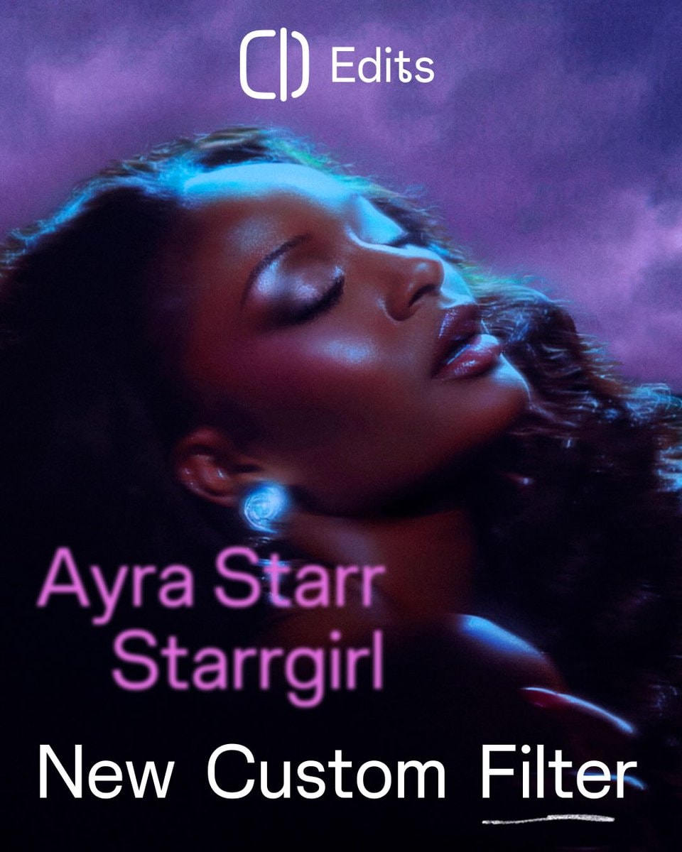 Ayra Starr Edits filter