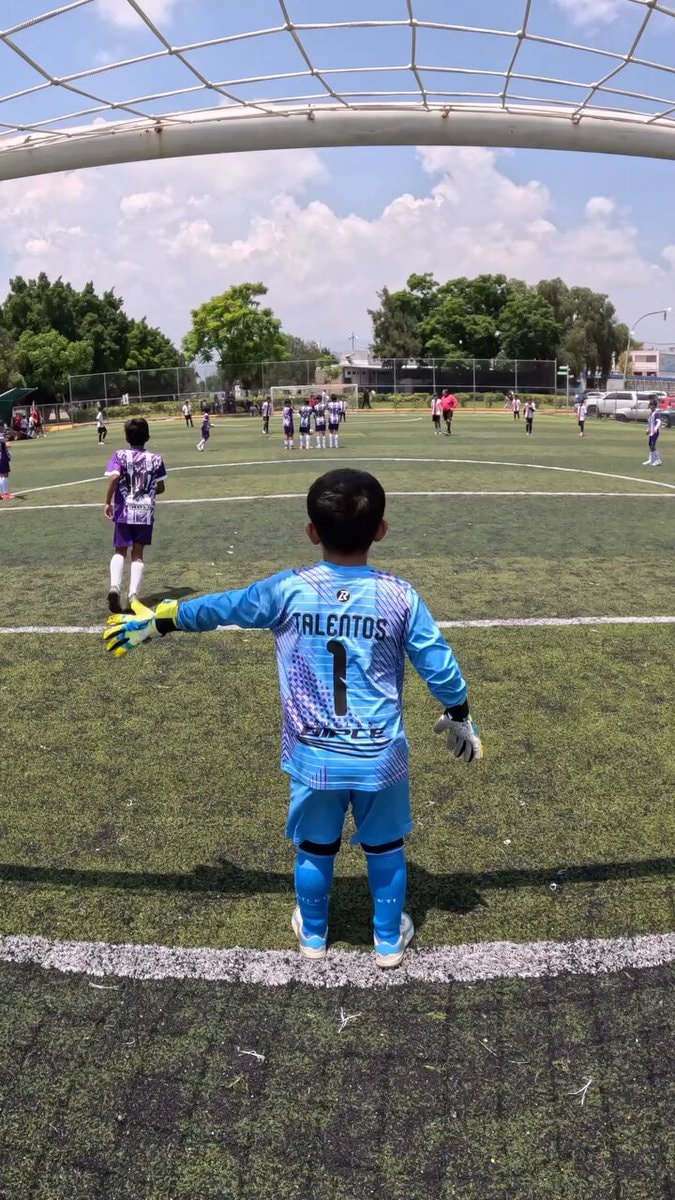 young goalie focused on the game