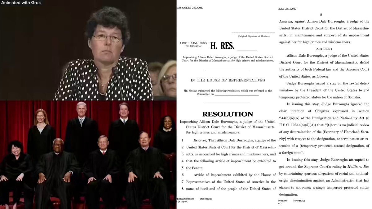 Judge Allison Burroughs impeachment articles