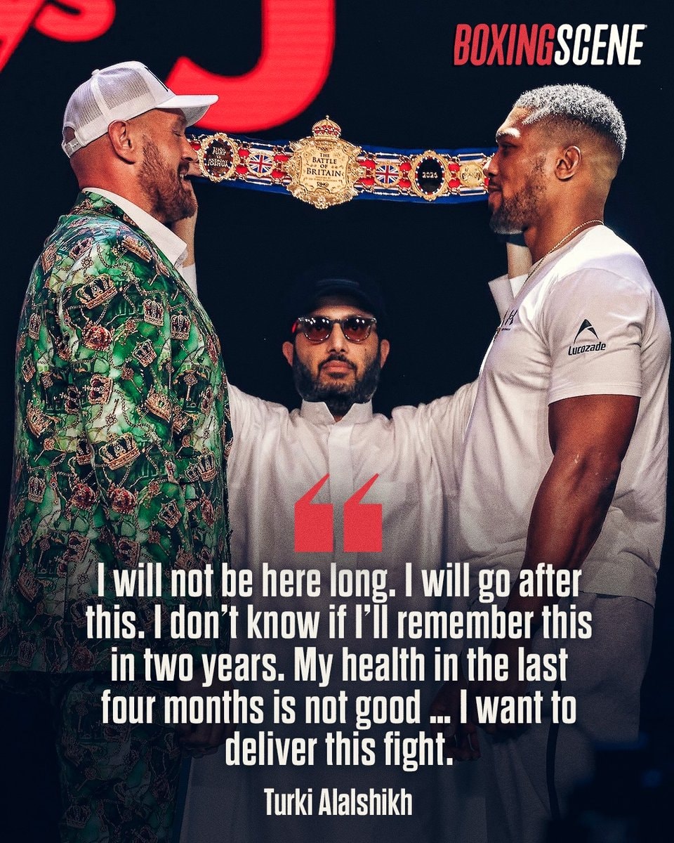 Tyson Fury vs Anthony Joshua Turki Alalshikh