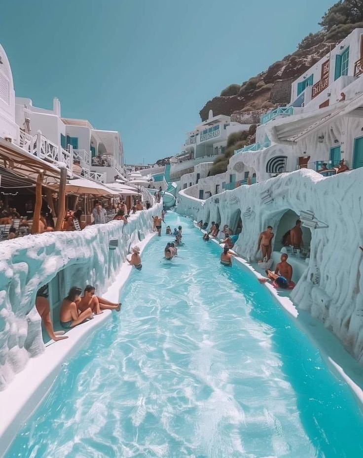 Santorini Greece resort pool (photo 2 of 2)