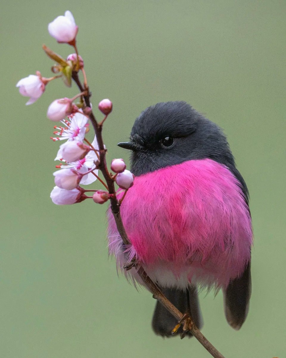 small bird with pink chest small bird with pink chest