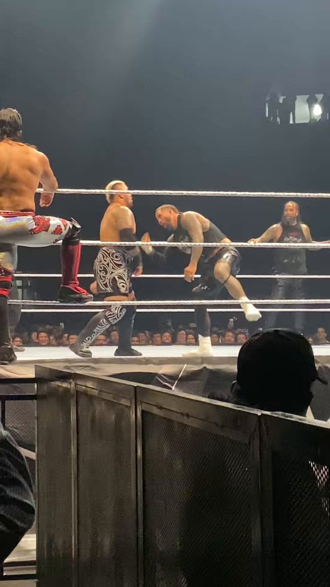 Solo Sikoa LA Knight Seth Rollins dance