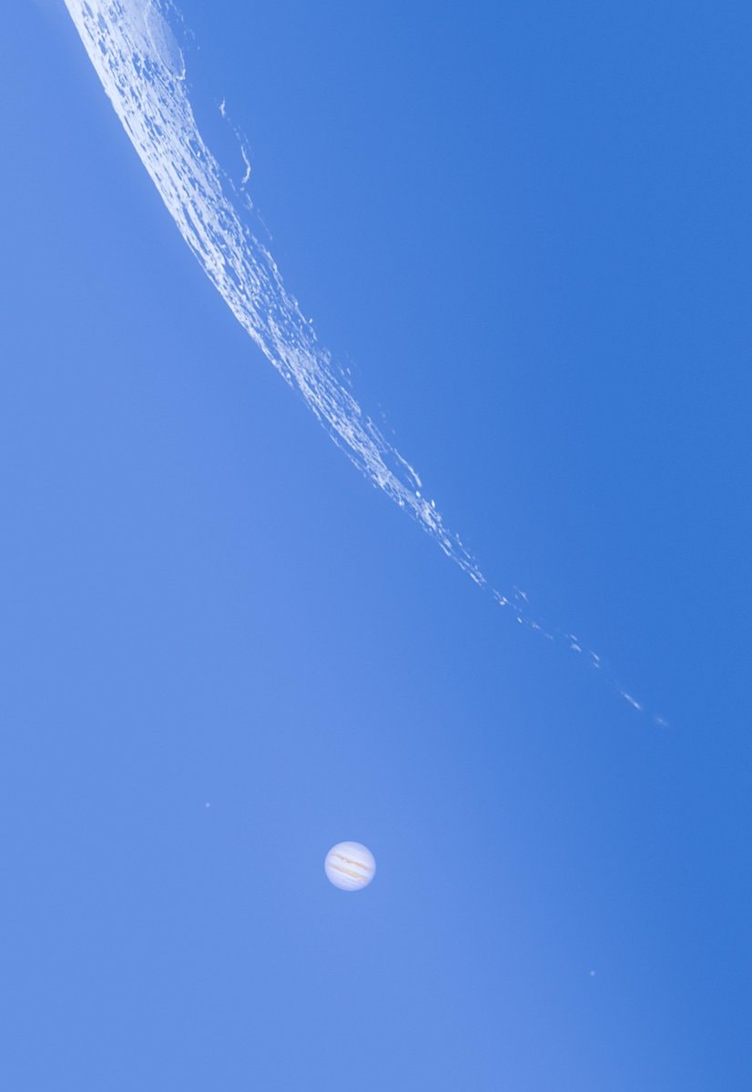 Moon passing Jupiter System