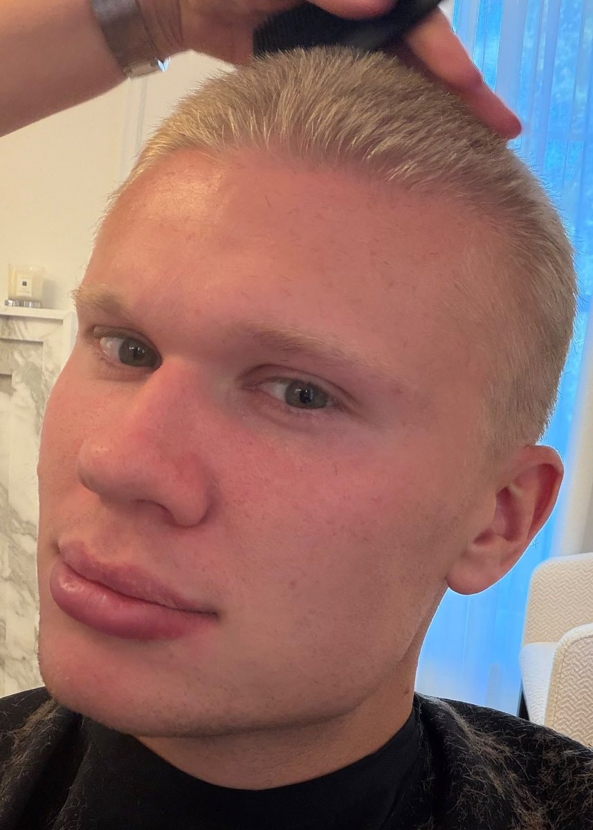 Erling Haaland new haircut